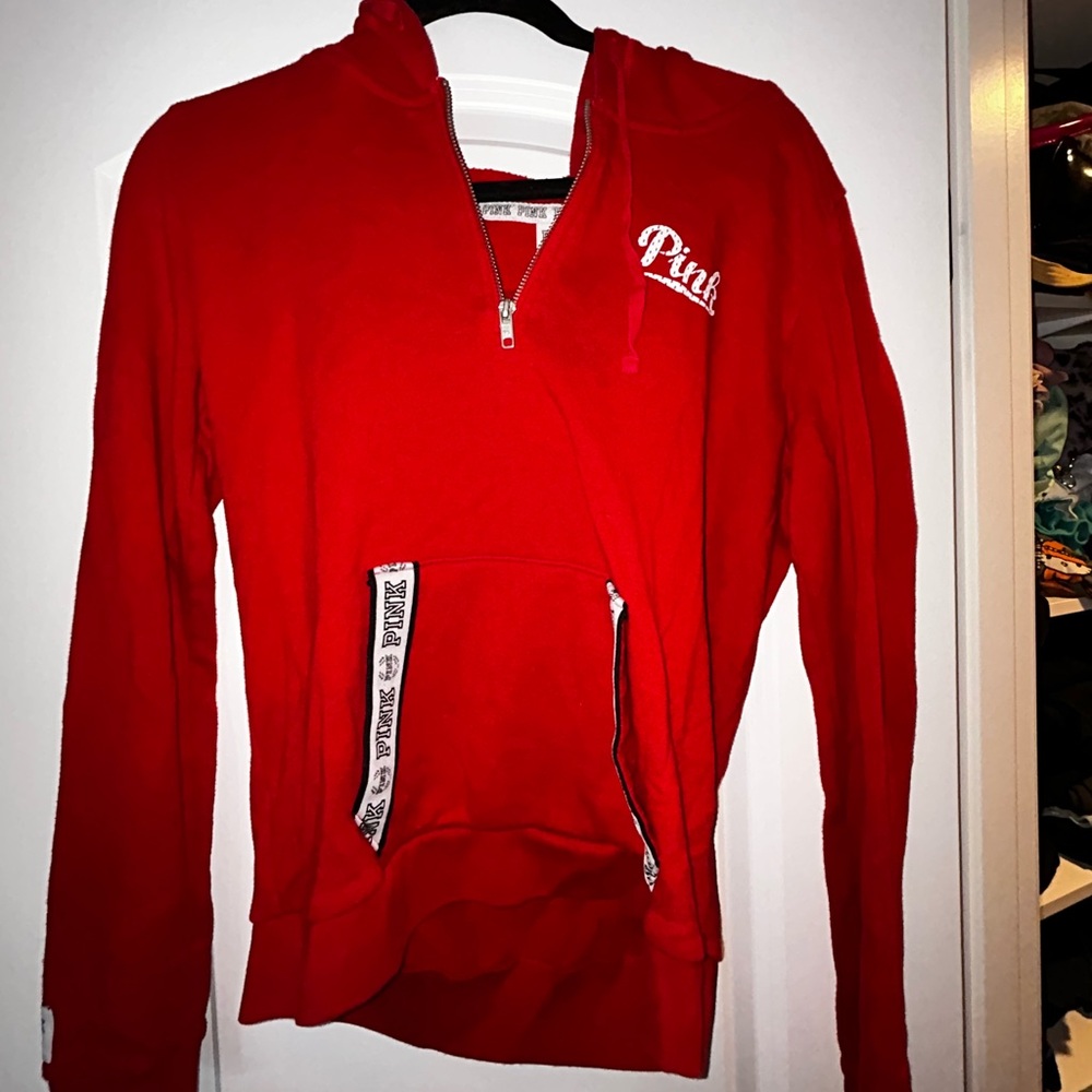 PINK Victoria's Secret Bright Red Pullover